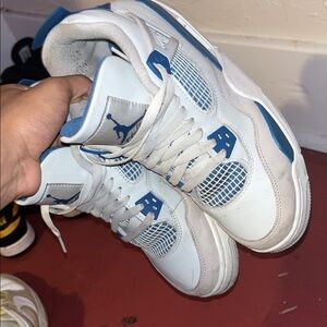 Military blue Jordan 4s